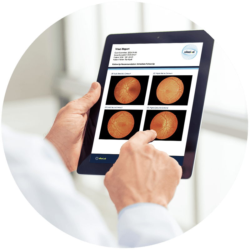 vitaziMD diagnostic report
