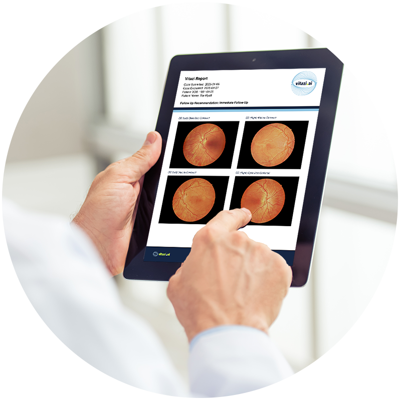 vitaziMD diagnostic report